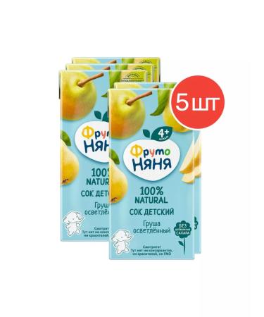 Frutonyanya Juice from pears from 4 months 0.2 l 5 pcs