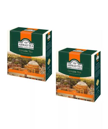 Ahmad Tea Tea Black Ceylon Orange Peku Ceylon Tea 2pcs 100pack - Buy Online on GoSupps.com