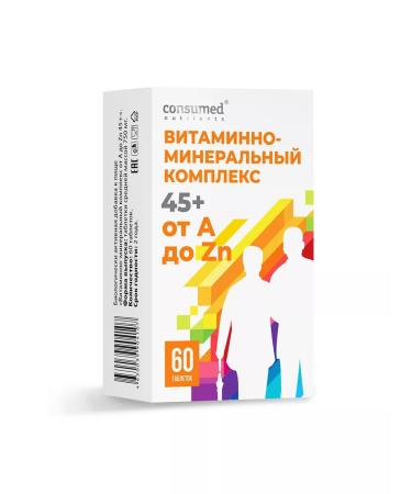 Consumed Vitamin-mineral complex 45+ from A to ZN tab. No. 60