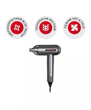 REDMOND Hair hair dryer HD1700 Gray