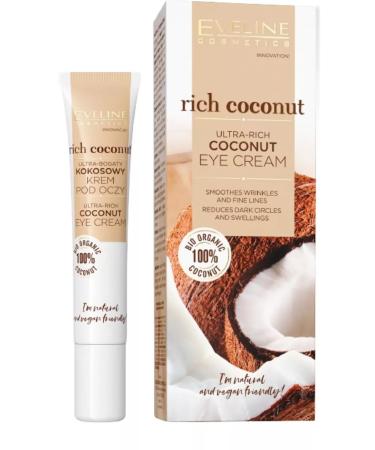 EVELINE Coconut cream for the skin around the eyes of the Rich Coconut series