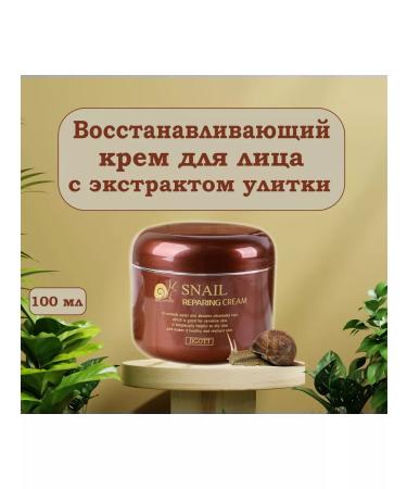 Jigott Facial cream is restored with a snail 100 ml