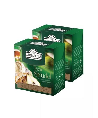 Ahmad Tea Black Pear Strudel tea with pear and cinnamon 2pcs for 20pir - Buy Online on GoSupps.com