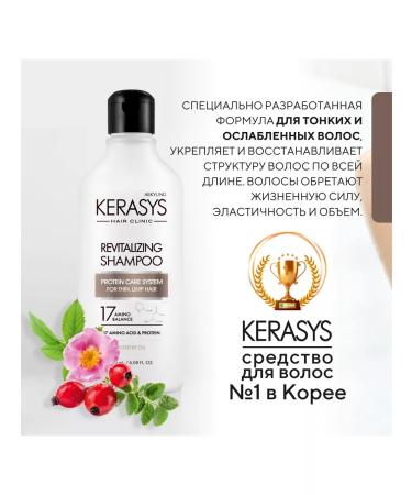 KeraSys Shampoo and hair air conditioner healing Clinic 180x2 - Buy Online on GoSupps.com