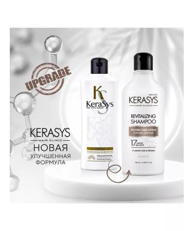 KeraSys Shampoo and hair air conditioner healing Clinic 180x2 - Buy Online on GoSupps.com