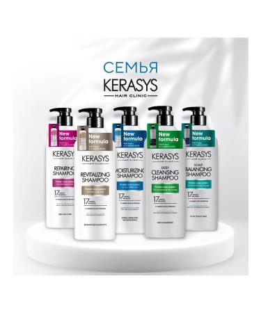 KeraSys Shampoo and hair air conditioner moisturizing Clinic 180x2 - Buy Online on GoSupps.com