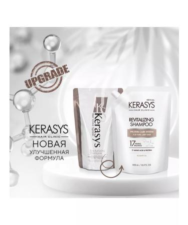 KeraSys Shampoo and hair air conditioner healing Clinic 500x2 - Buy Online on GoSupps.com
