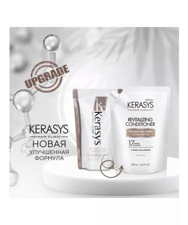 KeraSys Shampoo and hair air conditioner healing Clinic 500x2 - Buy Online on GoSupps.com