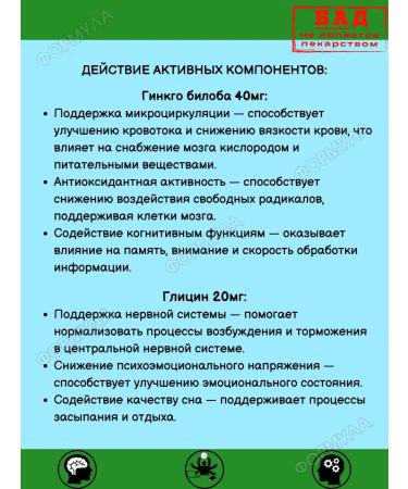 Evalar Ginkgo biloba to improve brain 2pcs - Buy Online on GoSupps.com