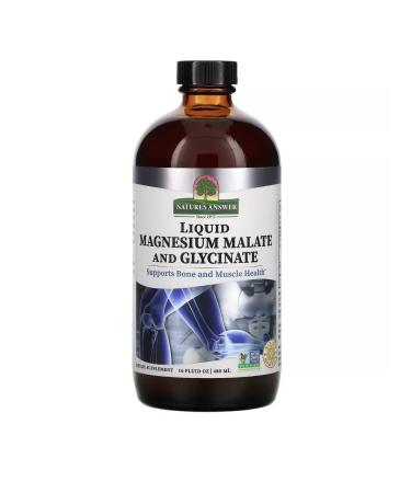 Vitamins Malat and glycinate of magnesium in liquid form 480 ml - Buy Online on GoSupps.com