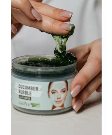 CAD ER Bubble mask for the face with cucumber clay - Buy Online on GoSupps.com