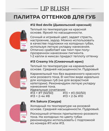 Lip Blush Set pigments for permanent lip makeup # 1 - Buy Online on GoSupps.com