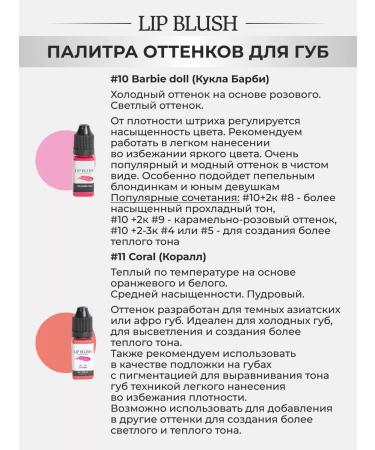 Lip Blush Set pigments for permanent lip makeup - Buy Online on GoSupps.com
