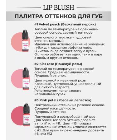 Lip Blush Set pigments for permanent lip makeup - Buy Online on GoSupps.com