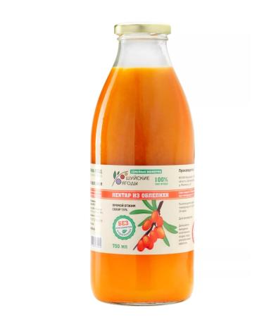 Shuya berries Nectar from sea buckthorn with flesh 750 ml - Buy Online on GoSupps.com