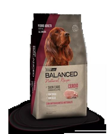 Vitalcan Balanced dry food for adult dogs with pork 3 kg