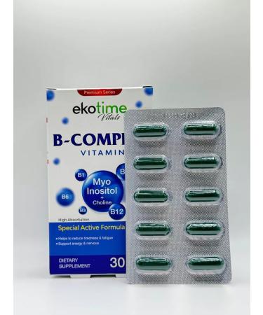 Ekotime Vitals Group B b-complex vitamins - Buy Online on GoSupps.com