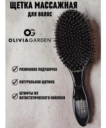 Olivia Garden Massage combing hair with combined bristles