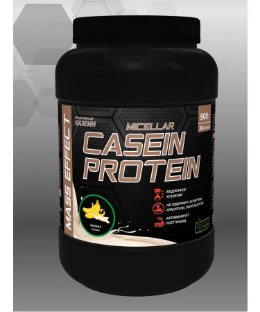 MASS EFFECT Casein protein micellar Casein Protein 900g banana - Buy Online on GoSupps.com