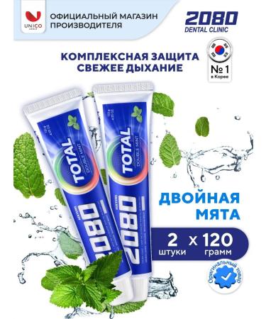 Dental Clinic 2080 Mint -gel gel paste Double Mint 2pcs Korea