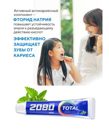 Dental Clinic 2080 Mint -gel gel paste Double Mint 2pcs Korea - Buy Online on GoSupps.com