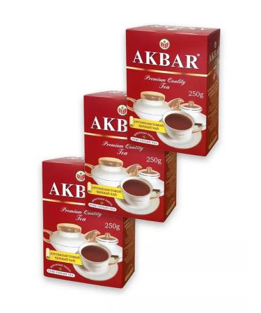 Tea Black Akbar Ceylon large -leaf 3 pcs 250 g