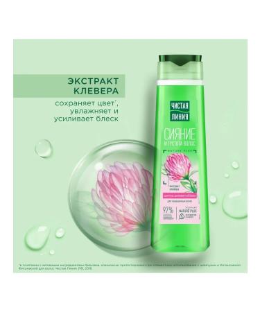 Clean line Hair shampoo Shine and density with clover extract - Buy Online on GoSupps.com