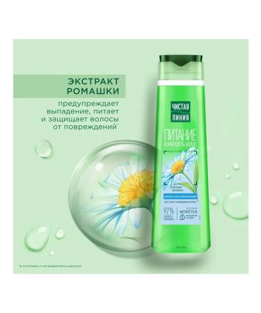 Clean line Hair shampoo power and softness with chamomile 400 ml - Buy Online on GoSupps.com