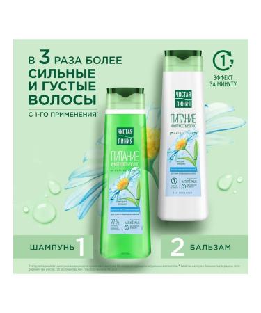 Clean line Hair shampoo power and softness with chamomile 400 ml - Buy Online on GoSupps.com