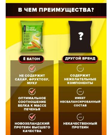 Yobaton Protein cookies with protein souffle lemon-lam 50g 9pcs - Buy Online on GoSupps.com