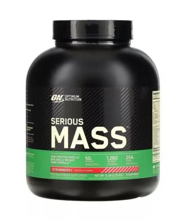 Optimum Nutrition Heiner Serious Mass 6 LB strawberries 2720 g