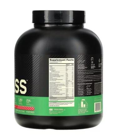 Optimum Nutrition Heiner Serious Mass 6 LB strawberries 2720 g - Buy Online on GoSupps.com