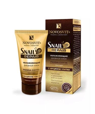 Novosvit Moisturizing day cream with mucin Snail 50 ml - 3 pcs - Buy Online on GoSupps.com