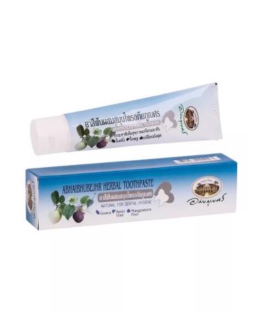 Abhaibhubejhr Thai herbal toothpaste with Mangostin "Abhai" 70 grams - Buy Online on GoSupps.com