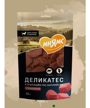 Mnyams The treat "Striploon in English" for dogs 75 g - Buy Online on GoSupps.com