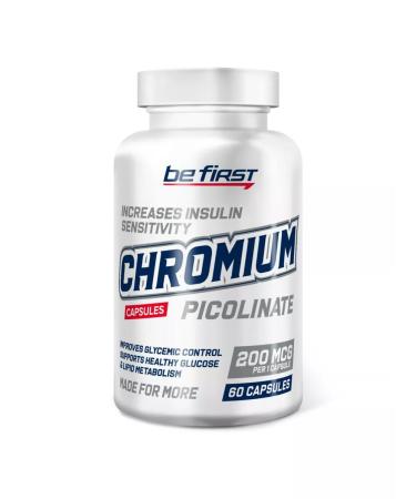 Be First Chromium Picolinate Chrome Picoline 200 Mkg 60 capsules - Buy Online on GoSupps.com