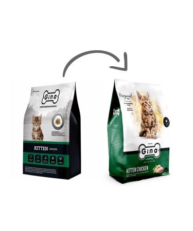 Gina Dry food for kittens with chicken - 3 kg - Buy Online on GoSupps.com