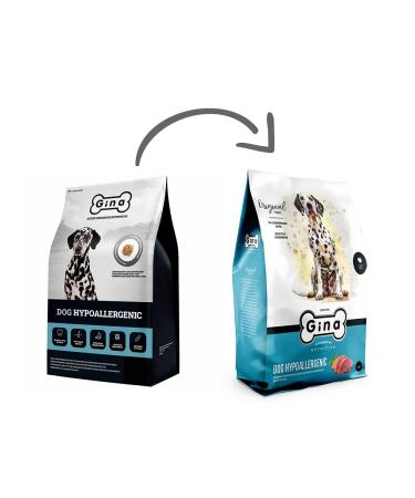 Gina Dry hypoallergenic food for dogs turkey and duck - 3 kg - Buy Online on GoSupps.com