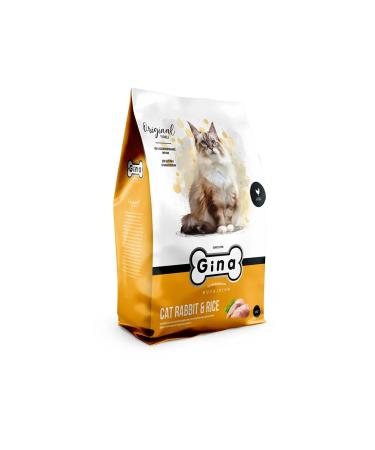Gina Dry food for adult cats with rabbit and rice - 3 kg - Buy Online on GoSupps.com