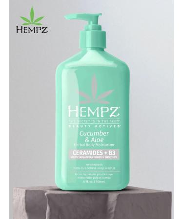HEMPZ Body milk with ceramides and B3 cucumber and scarlet 500ML - Buy Online on GoSupps.com