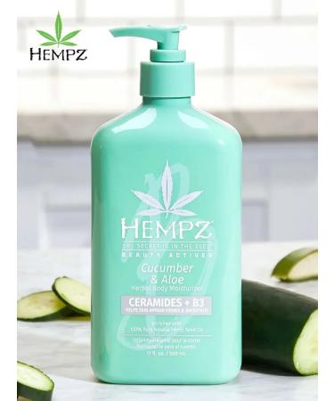 HEMPZ Body milk with ceramides and B3 cucumber and scarlet 500ML - Buy Online on GoSupps.com