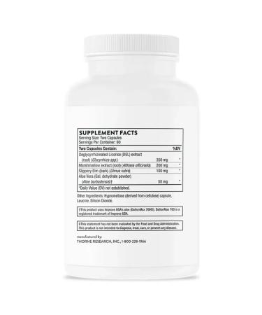 Thorne Research Complex for the gastrointestinal tract and digestion GI RELIEF 180 capsules - Buy Online on GoSupps.com
