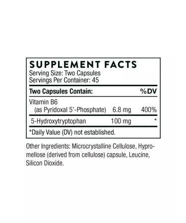 Thorne Research Antidepressant Triptophan 5 htp for sleep 50 mg 90 capsules - Buy Online on GoSupps.com