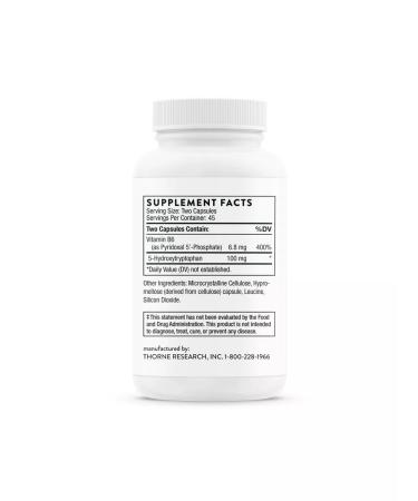 Thorne Research Antidepressant Triptophan 5 htp for sleep 50 mg 90 capsules - Buy Online on GoSupps.com