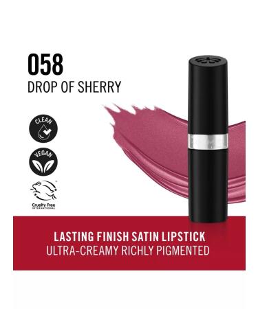 Rimmel Lipstick Lasting Finish 058 Drop of Sherry 4g - Buy Online on GoSupps.com
