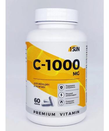 1SUN Vitamin C 1000 mg 60 capsules - Buy Online on GoSupps.com