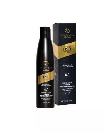 DSD DE LUXE 4.1 shampoo for hair growth with keratin 200 ml - Buy Online on GoSupps.com