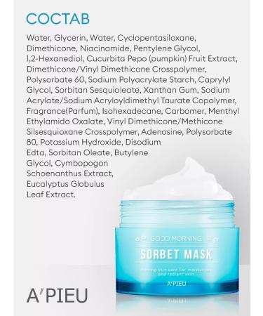 A'Pieu Morning Mask-Rorbet with pumpkin Korea - Buy Online on GoSupps.com