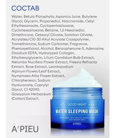 A'PIEU Night moisturizing mask with birch juice - Buy Online on GoSupps.com