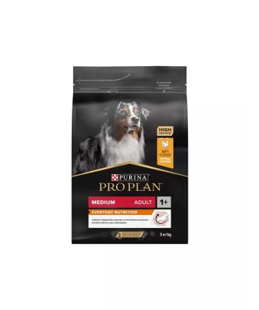 PRO PLAN Adult dog feed of medium breeds with chicken 3 kg - Buy Online on GoSupps.com